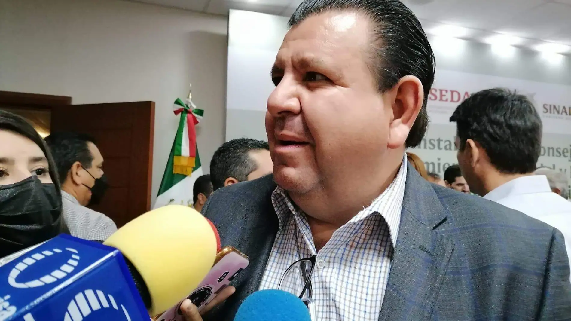 Secretario de Obras Públicas en Sinaloa, José Luis Zavala.